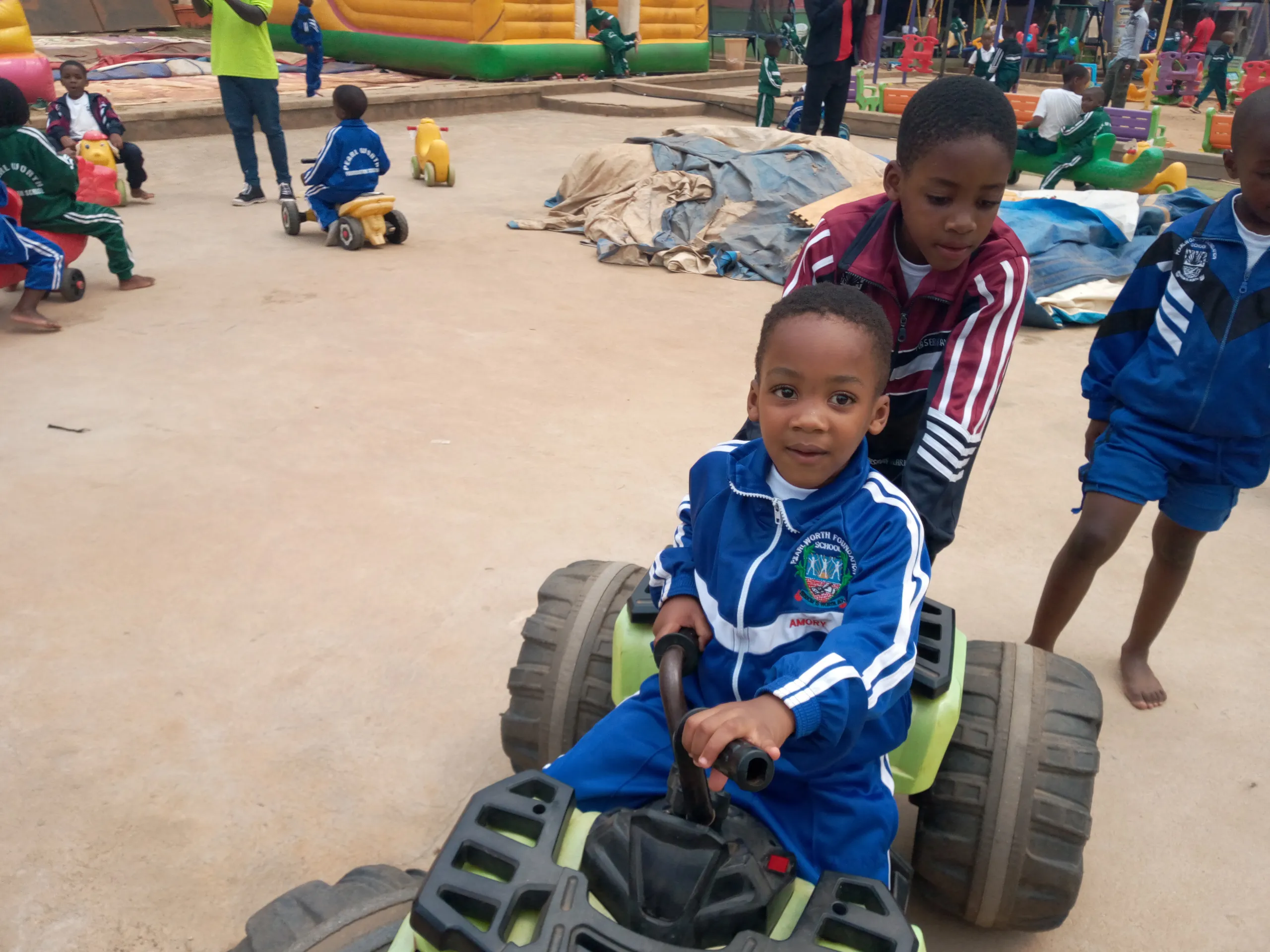 Students on a school trip